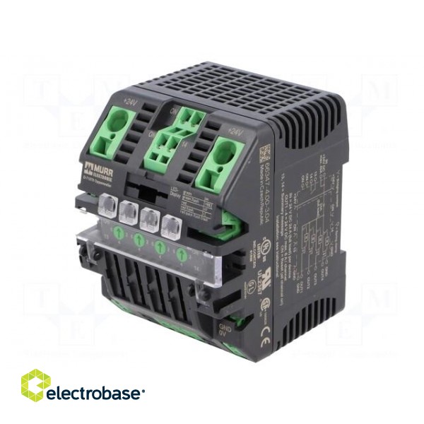 Module: power module | modular,for DIN rail | 24VDC | 24VDC | 24VDC image 1