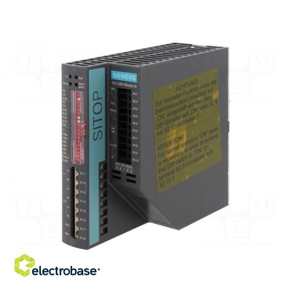 Power supply: UPS | 24VDC | 6A | Mounting: DIN image 1