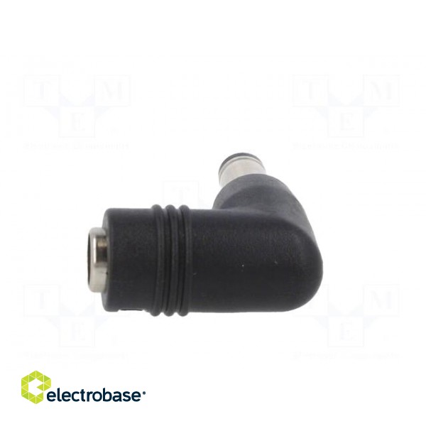 Adapter | Plug: right angle | Input: 5,5/2,1 | Out: 5,5/2,1 paveikslėlis 5