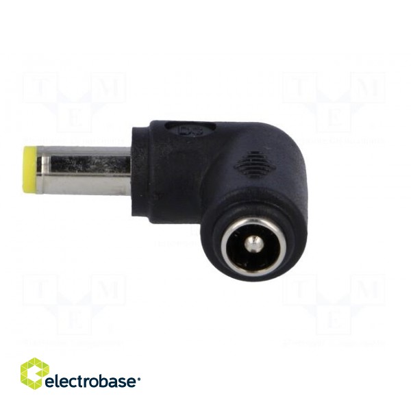 Adapter | Plug: right angle | Input: 5,5/2,1 | Out: 5,5/2,5 | 7A image 3