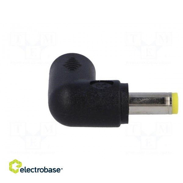 Adapter | Plug: right angle | Input: 5,5/2,1 | Out: 5,5/2,5 | 7A image 7