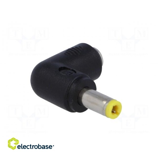 Adapter | Plug: right angle | Input: 5,5/2,1 | Out: 5,5/2,5 | 7A image 8