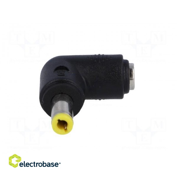 Adapter | Plug: right angle | Input: 5,5/2,1 | Out: 5,5/2,5 | 7A image 9