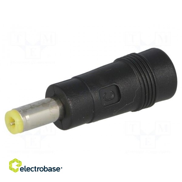 Adapter | Plug: straight | Input: 5,5/2,1 | Out: 5,5/2,5 | 7A image 1