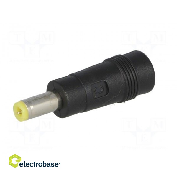 Adapter | Plug: straight | Input: 5,5/2,1 | Out: 5,5/2,5 | 7A image 2