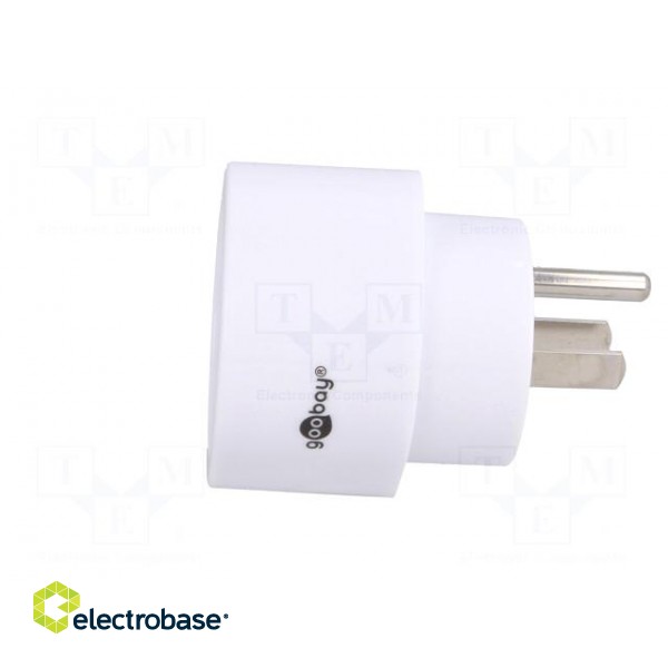 Adapter | Out: EU | Plug: with earthing | Colour: white фото 3