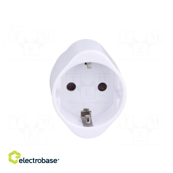 Adapter | Out: EU | Plug: with earthing | Colour: white фото 9