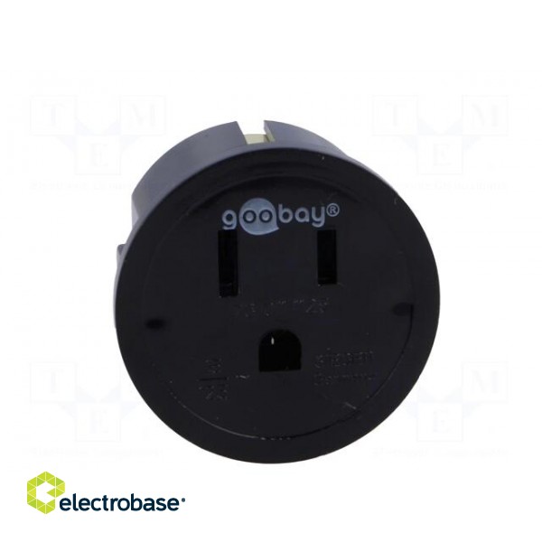 Adapter | Out: JAPAN,USA | Plug: with earthing | Colour: black image 9