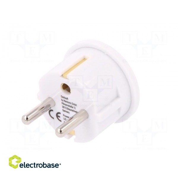 Adapter | Out: JAPAN,USA | Plug: with earthing | Colour: white image 6