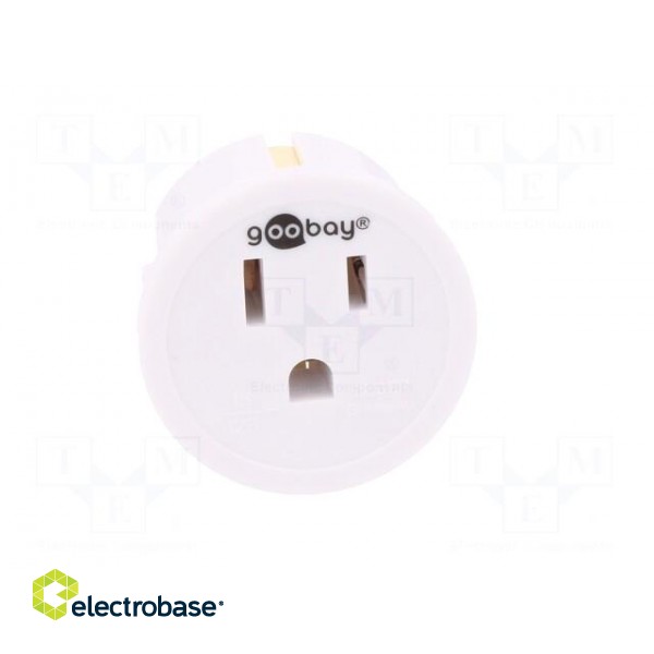 Adapter | Out: JAPAN,USA | Plug: with earthing | Colour: white фото 9