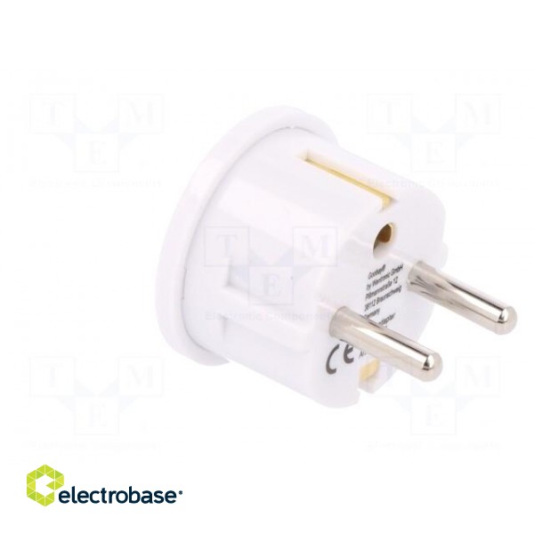 Adapter | Out: JAPAN,USA | Plug: with earthing | Colour: white фото 4