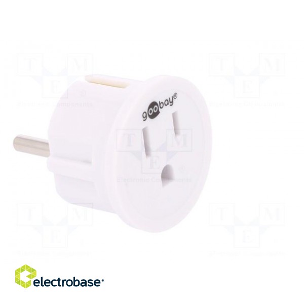 Adapter | Out: JAPAN,USA | Plug: with earthing | Colour: white image 8