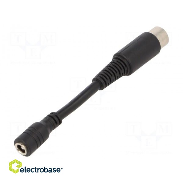 Adapter | Plug: straight | Input: 5,5/2,1 | Out: DIN 5pin image 1