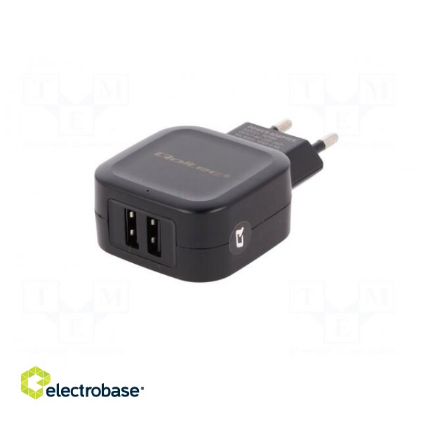 Power supply: switched-mode | 5VDC | 2.4A | 12W | Out: USB x2 image 2