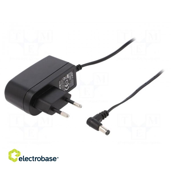 Power supply: switched-mode | volatage source | 6VDC | 1A | 6W | 79%