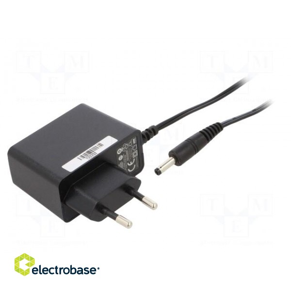 Power supply: switched-mode | mains,plug | 12VDC | 0.5A | 6W | Plug: EU