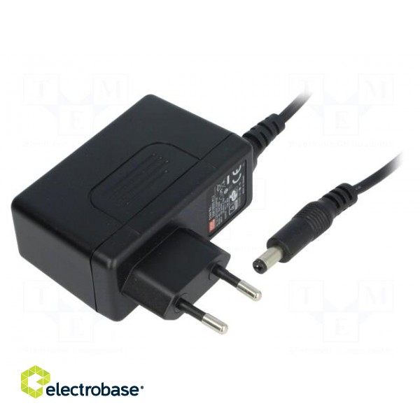 Power supply: switched-mode | volatage source | 9VDC | 2A | 18W | 85.5%