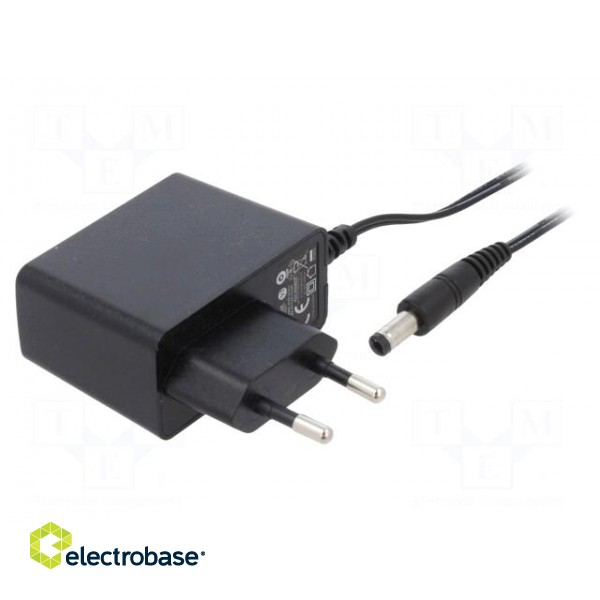 Power supply: switched-mode | mains,plug | 12VDC | 1A | 12W | Plug: EU