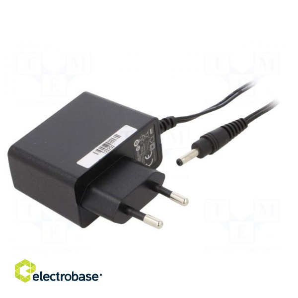 Power supply: switched-mode | mains,plug | 12VDC | 1A | 12W | Plug: EU