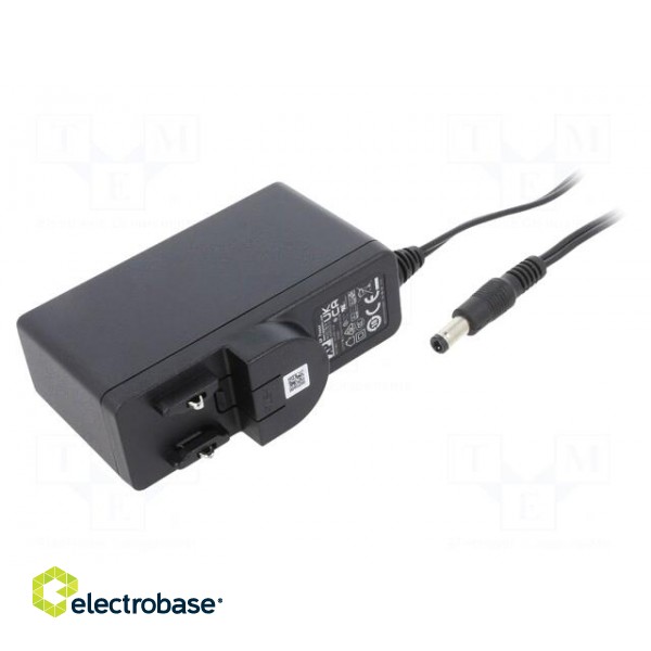 Power supply: switched-mode | mains,plug | 12VDC | 2A | 24W | Plug: none