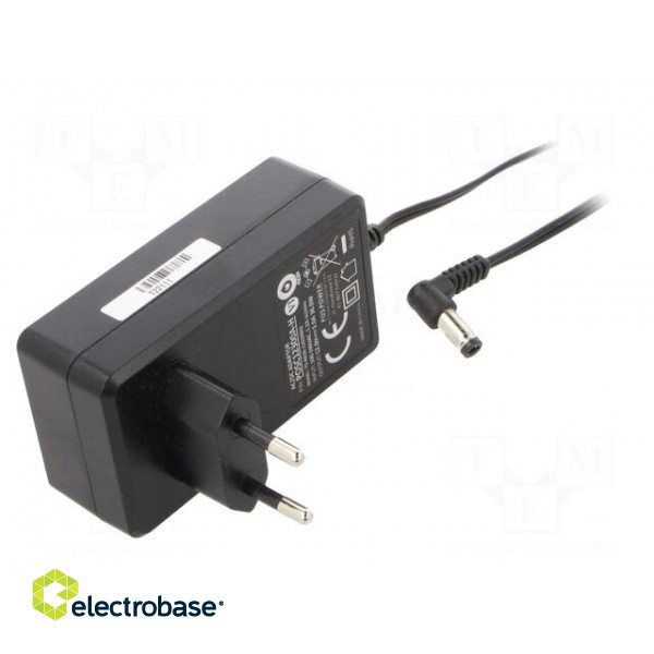 Power supply: switched-mode | mains,plug | 12VDC | 3A | 36W | Plug: EU