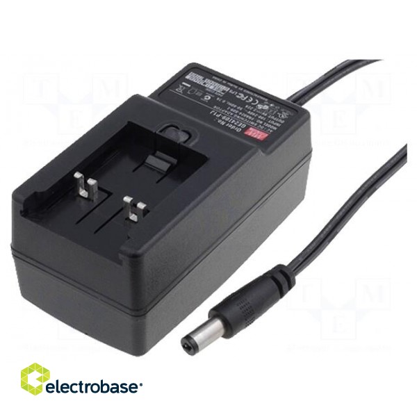 Power supply: switched-mode | volatage source | 15VDC | 1.6A | 24W