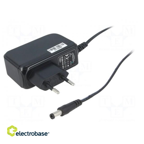 Power supply: switched-mode | volatage source | 15VDC | 1A | 15W | 84%
