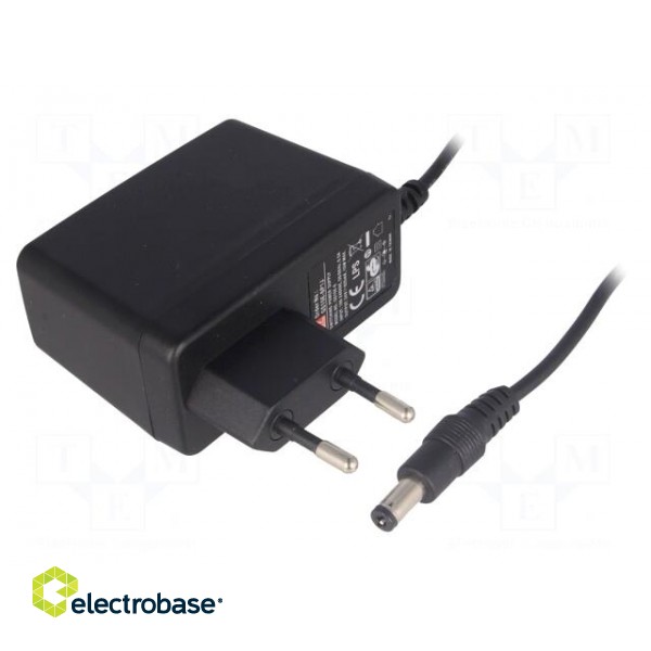 Power supply: switched-mode | volatage source | 24VDC | 0.62A | 15W