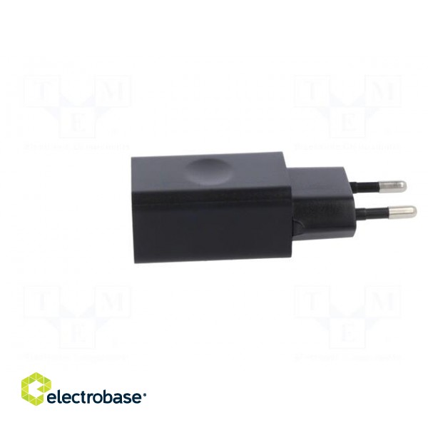 Power supply: switched-mode | 5VDC | 1A | Out: USB | 5W | Plug: EU | 73.7% фото 3