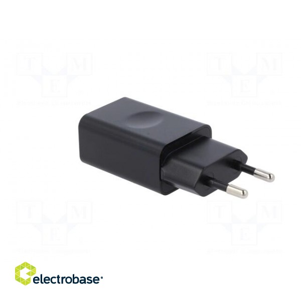 Power supply: switched-mode | 5VDC | 1A | Out: USB | 5W | Plug: EU | 73.7% paveikslėlis 4