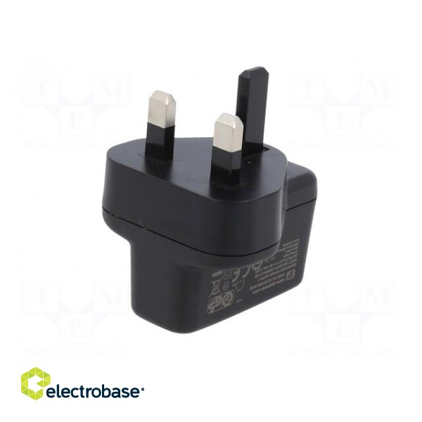 Power supply: switched-mode | mains,plug | 5VDC | 1A | 5W | Out: USB paveikslėlis 5