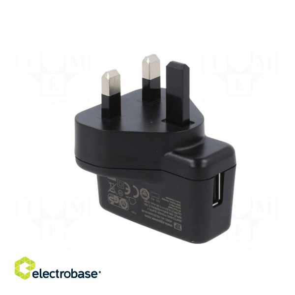 Power supply: switched-mode | mains,plug | 5VDC | 1A | 5W | Out: USB paveikslėlis 7