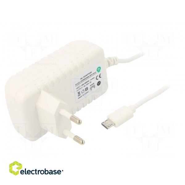 Power supply: switched-mode | volatage source | 5VDC | 2A | 10W