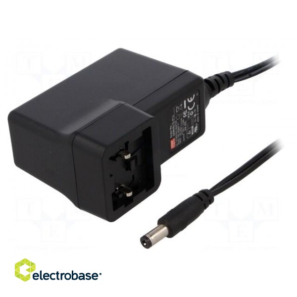 Power supply: switched-mode | volatage source | 15VDC | 2.66A | 40W