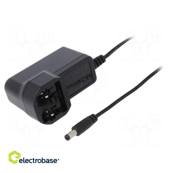 Power supply: switched-mode | volatage source | 24VDC | 0.25A | 6W