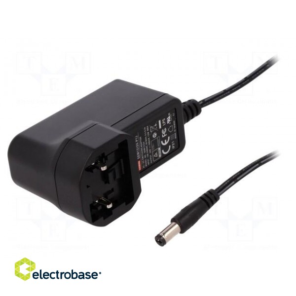 Power supply: switched-mode | volatage source | 24VDC | 0.5A | 12W