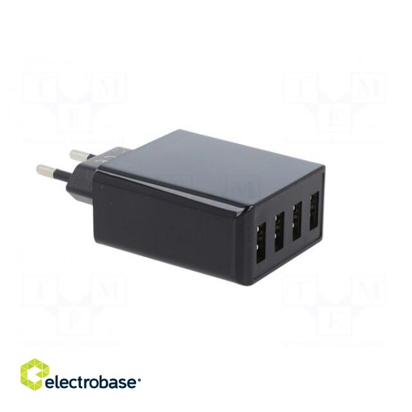 Power supply: switched-mode | mains,plug | 5VDC | 30W | Plug: EU | 85.6% фото 8