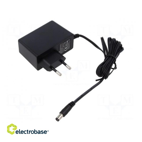 Power supply: switched-mode | mains,plug | 24VDC | 1A | 24W | Plug: EU