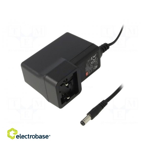 Power supply: switched-mode | volatage source | 15VDC | 2A | 30W | 87%