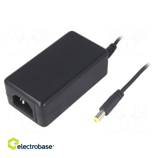 Power supply: switched-mode | 12VDC | 2.5A | Out: 5,5/2,1 | 30W | 0÷40°C