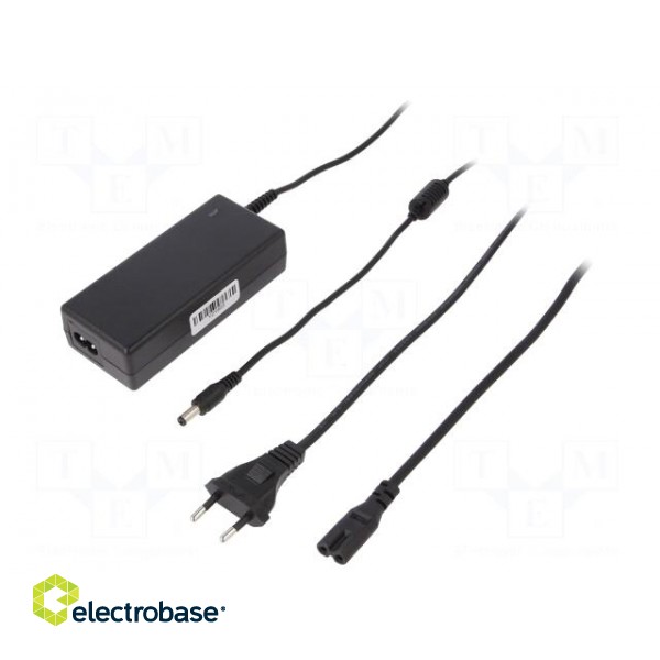 Power supply: switched-mode | 12VDC | 3.5A | Out: 5,5/2,1 | 42W | 0÷40°C