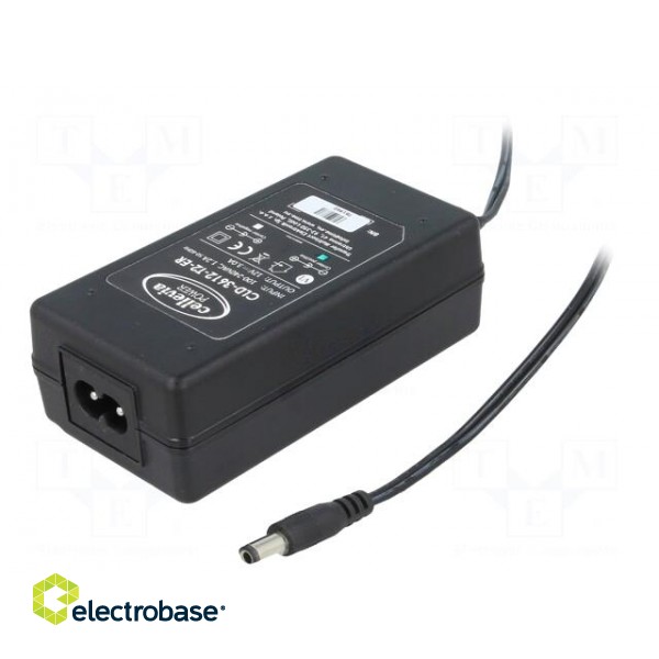 Power supply: switched-mode | 12VDC | 3A | Out: 5,5/2,5 | 36W | 0÷40°C