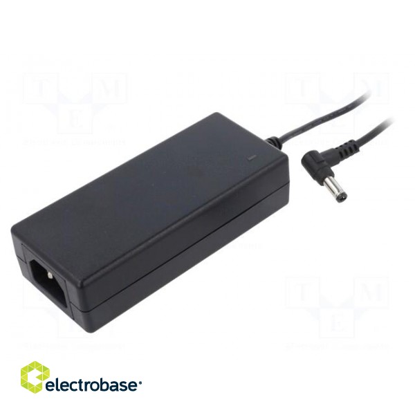 Power supply: switched-mode | 12VDC | 4.2A | Out: 5,5/2,5 | 50W | 89%