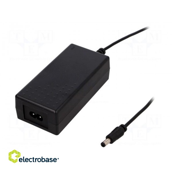 Power supply: switched-mode | 12VDC | 5.42A | Out: 5,5/2,5 | 65W