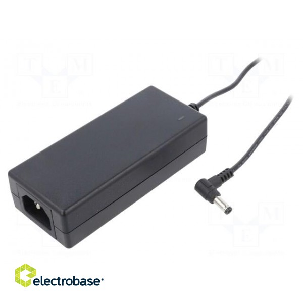 Power supply: switched-mode | 12VDC | 5.8A | Out: 5,5/2,1 | 70W | 89%