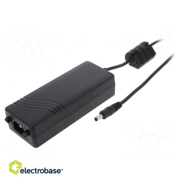 Power supply: switched-mode | 12VDC | 7A | Out: 5,5/2,5 | 84W | 0÷60°C