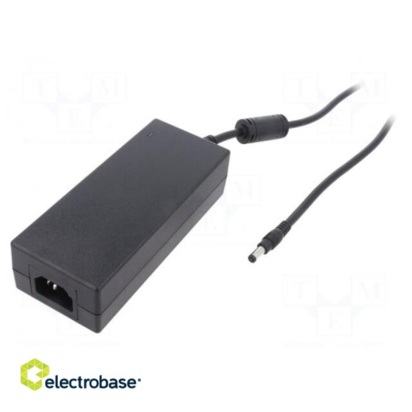 Power supply: switched-mode | 12VDC | 8.34A | Out: 5,5/2,1 | 100W | 89%
