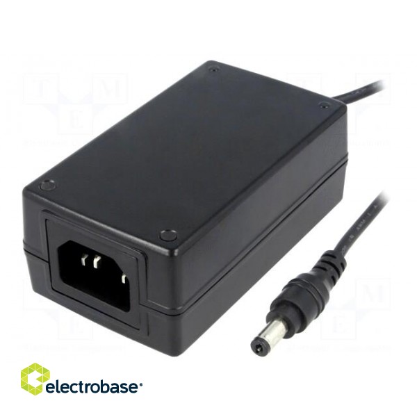 Power supply: switched-mode | 7.5VDC | 2A | Out: 5,5/2,1 | 15W | 85%