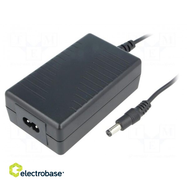 Power supply: switched-mode | 15VDC | 1A | Out: 5,5/2,1 | 15W | 0÷50°C