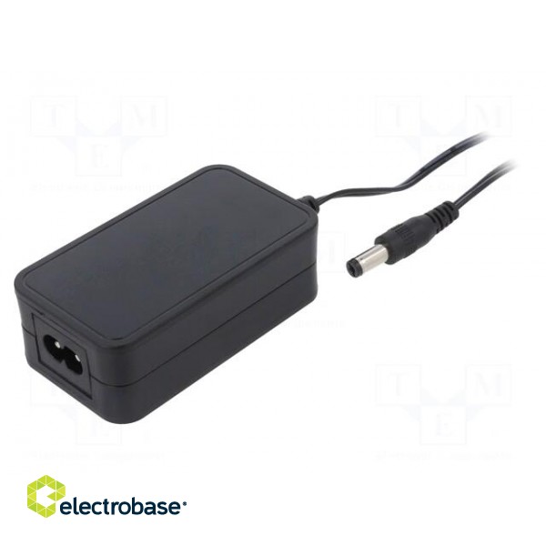 Power supply: switched-mode | 15VDC | 1A | Out: 5,5/2,1 | 15W | 0÷55°C